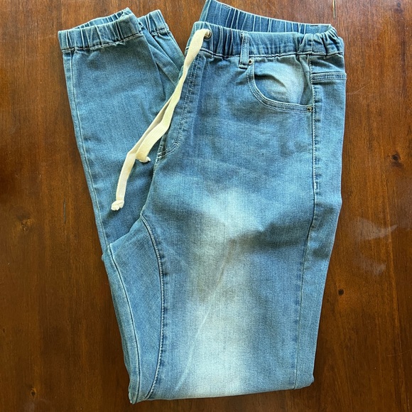 NWT victorious Los Angeles blue jeans size 2XL drawstring 5 pocket front/back - Picture 2 of 10